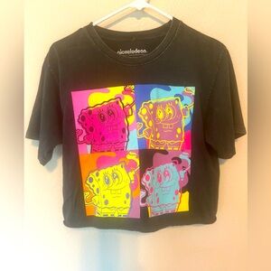 Nickelodeon Sponge Bob Crop Shirt - Small